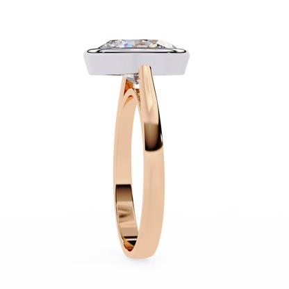 Modern Embrace Oval Lab Grown Diamond Ring