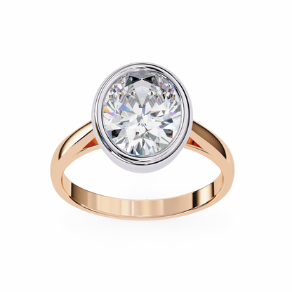 Modern Embrace Oval Lab Grown Diamond Ring