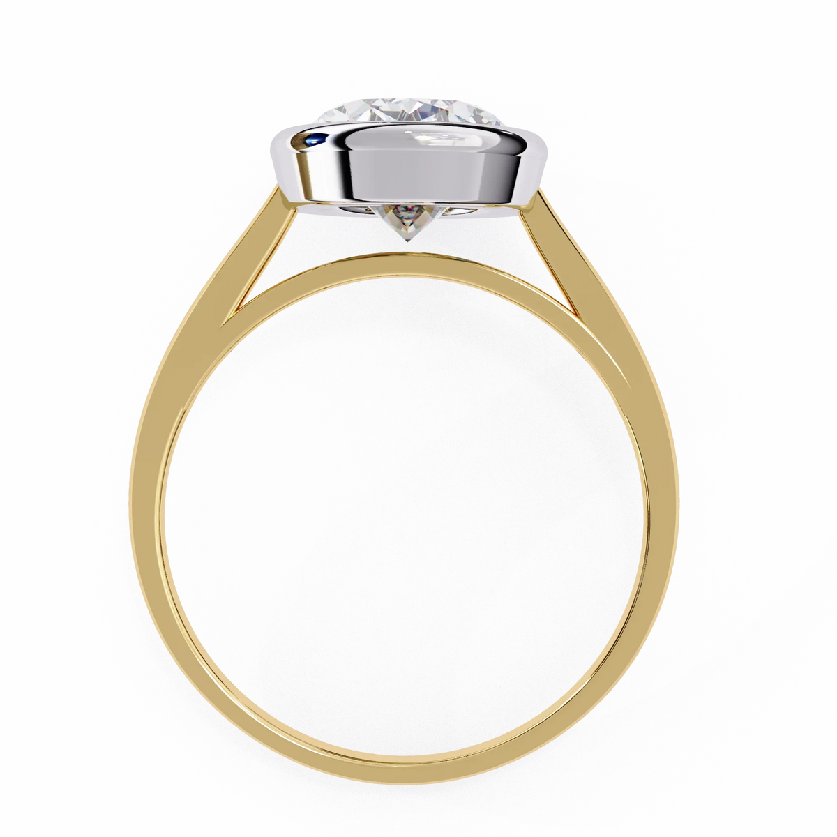 Modern Embrace Oval Lab Grown Diamond Ring - Ophiratbf