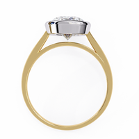 Modern Embrace Oval Lab Grown Diamond Ring - Ophiratbf