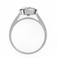 Modern Embrace Oval Lab Grown Diamond Ring - Ophiratbf
