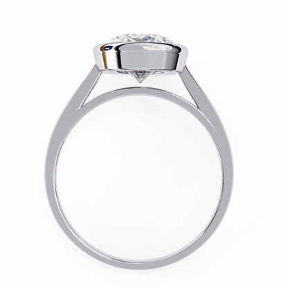 Modern Embrace Oval Lab Grown Diamond Ring