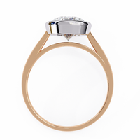 Modern Embrace Oval Lab Grown Diamond Ring - Ophiratbf