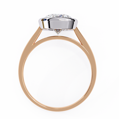 Modern Embrace Oval Lab Grown Diamond Ring