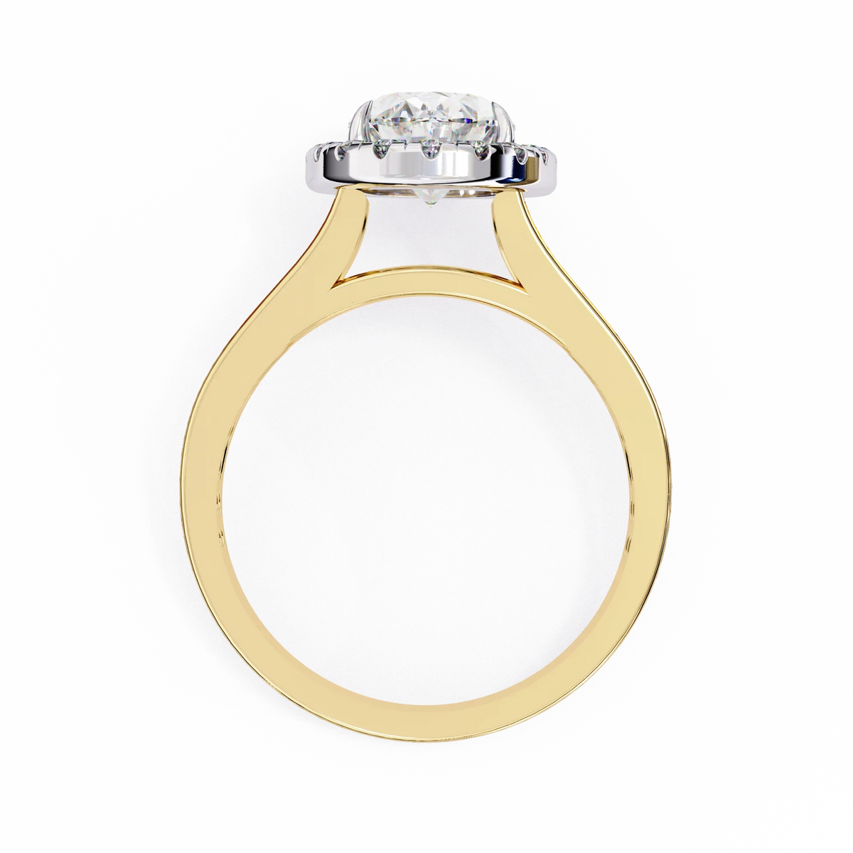 Grandeur Halo Oval Lab Grown Diamond Ring - Ophiratbf