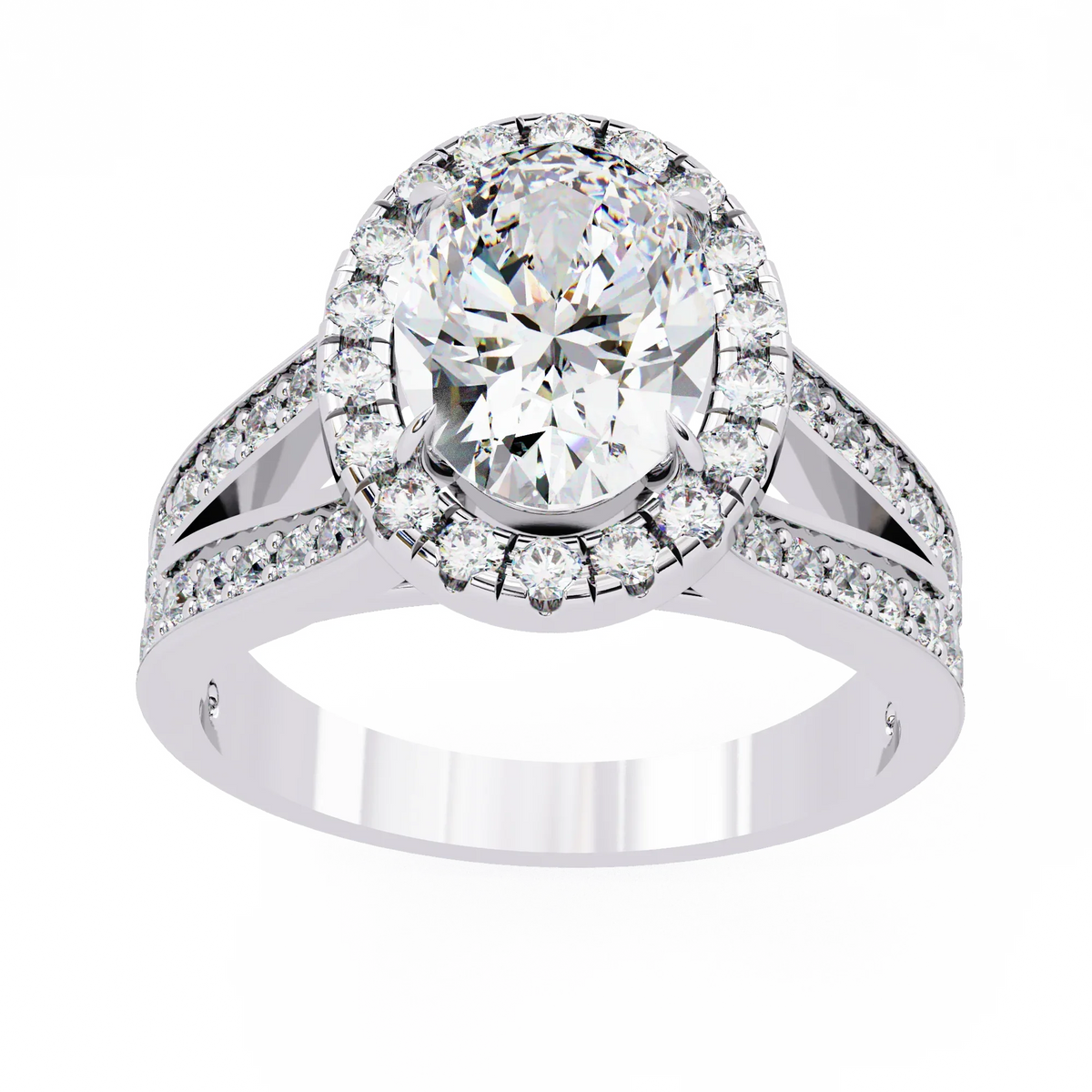 Grandeur Halo Oval Lab Grown Diamond Ring - Ophiratbf
