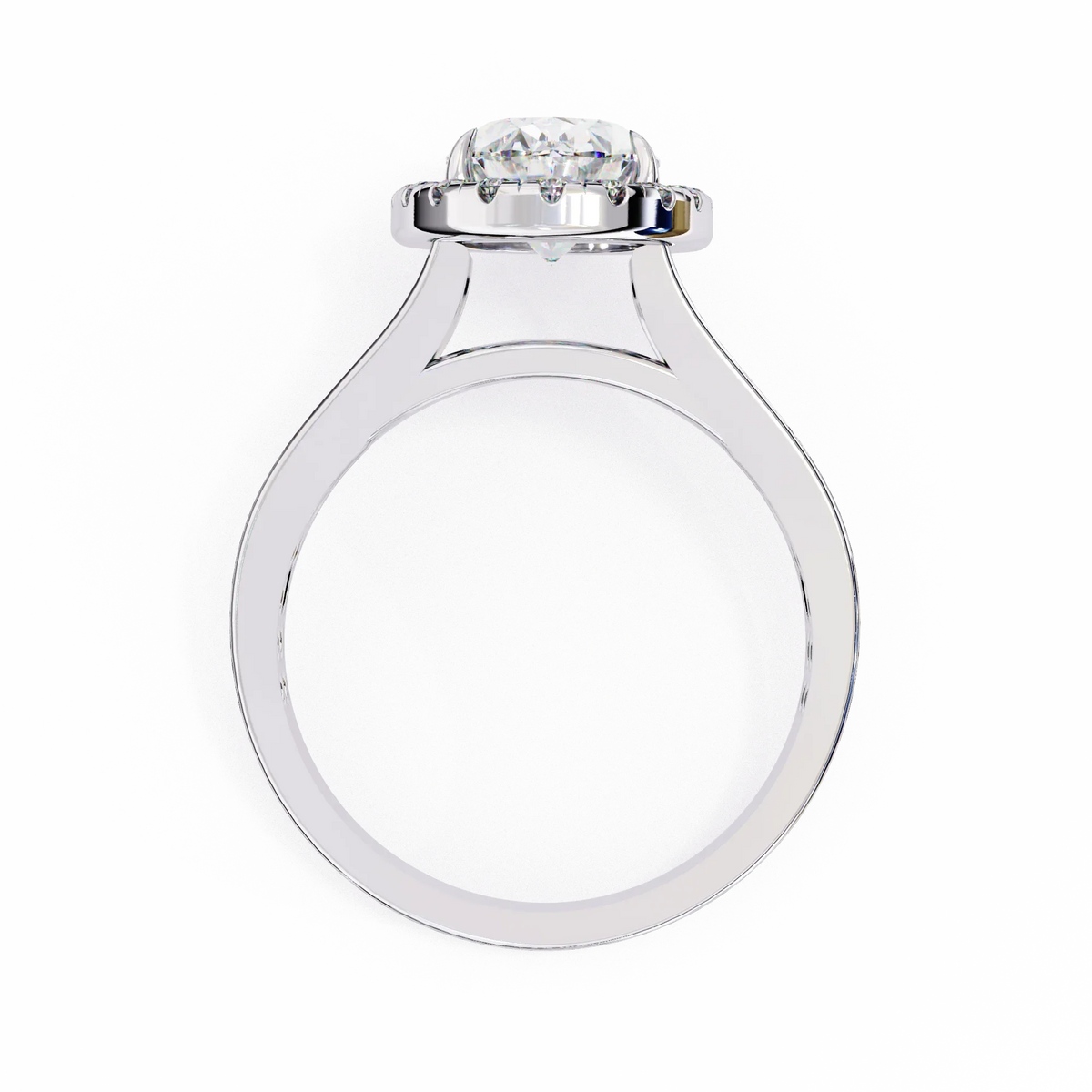 Grandeur Halo Oval Lab Grown Diamond Ring - Ophiratbf