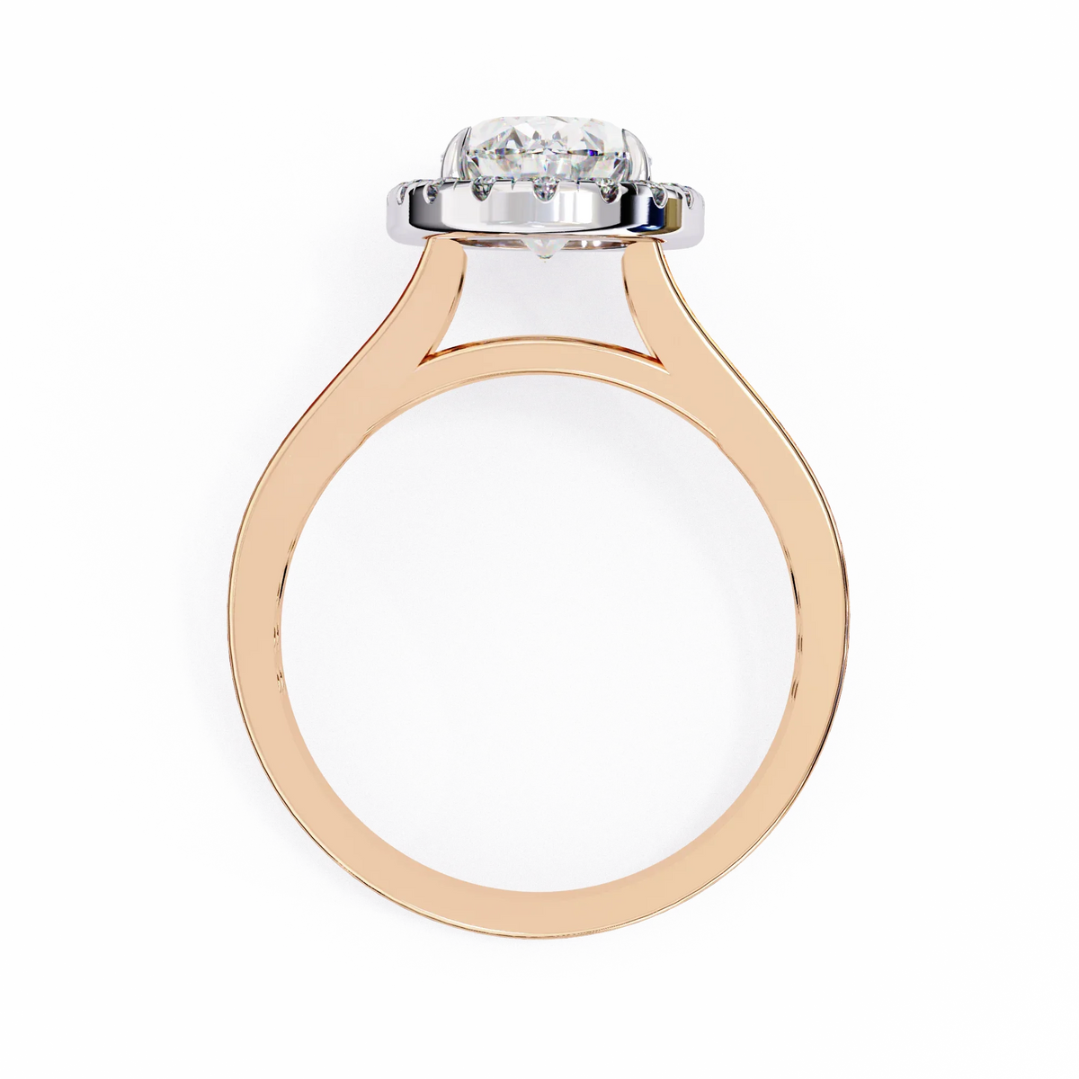 Grandeur Halo Oval Lab Grown Diamond Ring - Ophiratbf