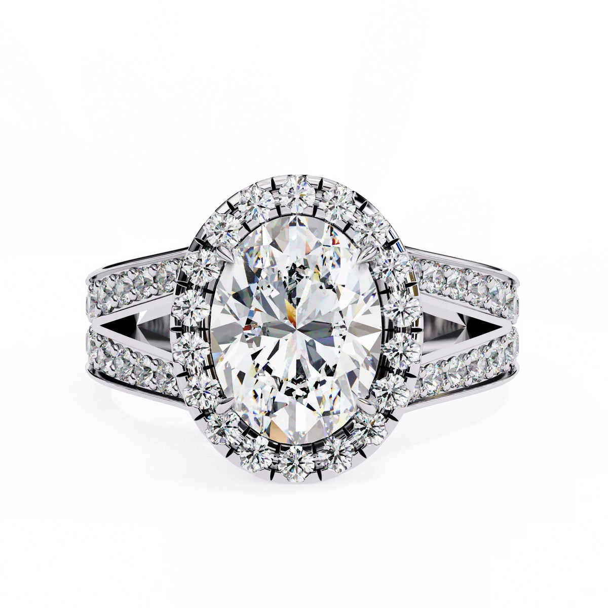 Grandeur Halo Oval Lab Grown Diamond Ring - Ophiratbf