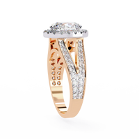 Grandeur Halo Oval Lab Grown Diamond Ring - Ophiratbf