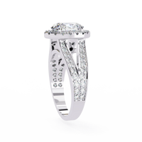 Grandeur Halo Oval Lab Grown Diamond Ring - Ophiratbf