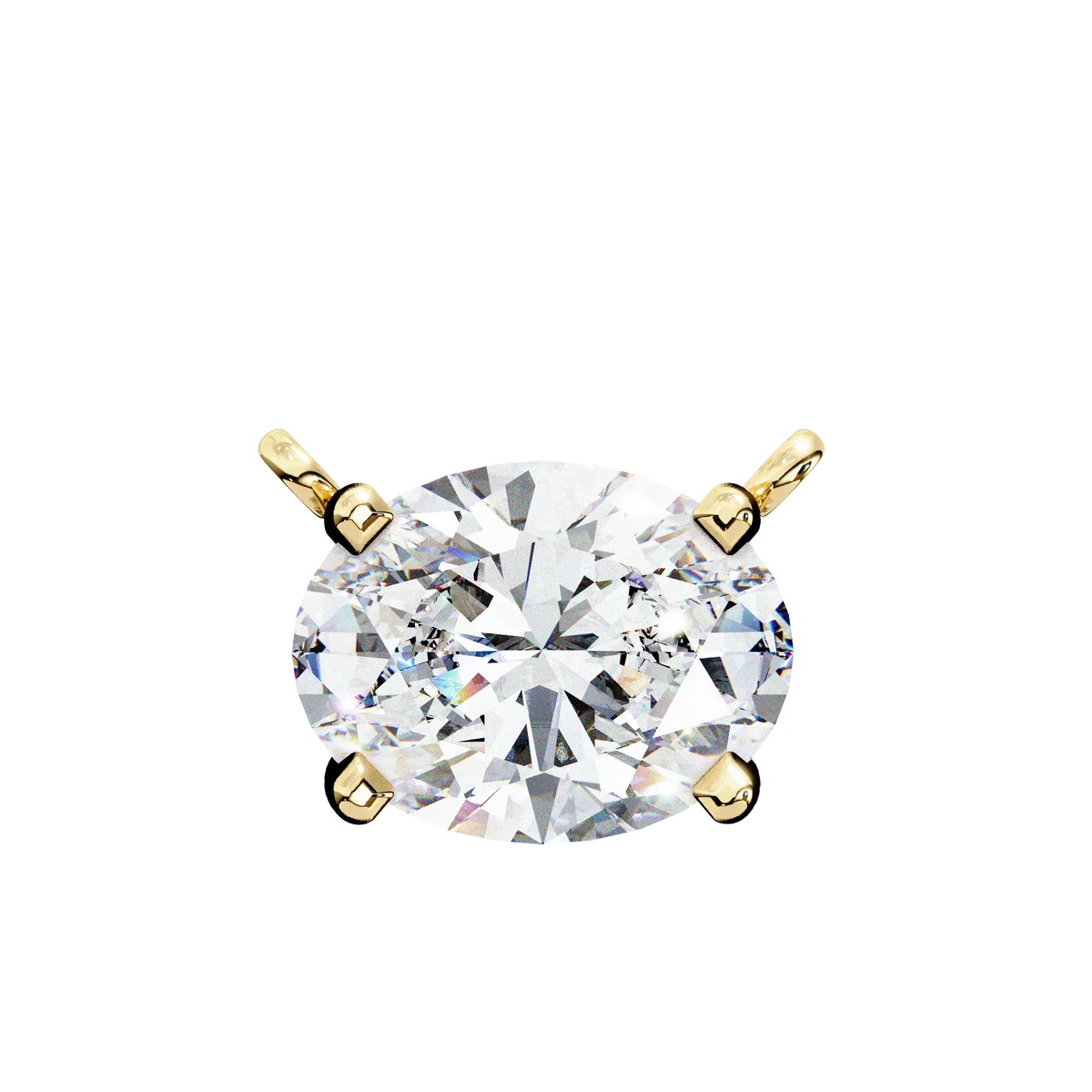Elowen Oval Lab-Grown Diamond Necklace - Ophiratbf