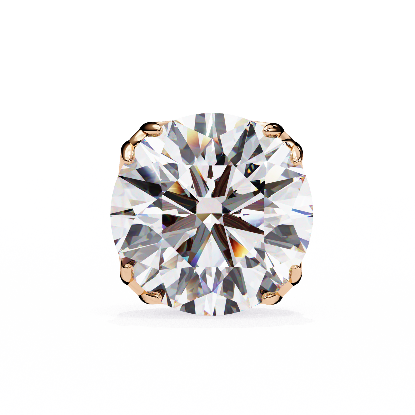 solstice six prong lab grown diamond studs