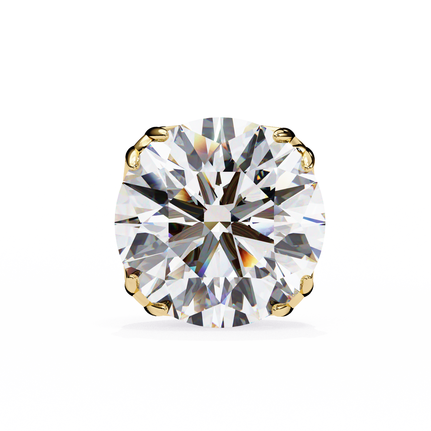 solstice six prong lab grown diamond studs