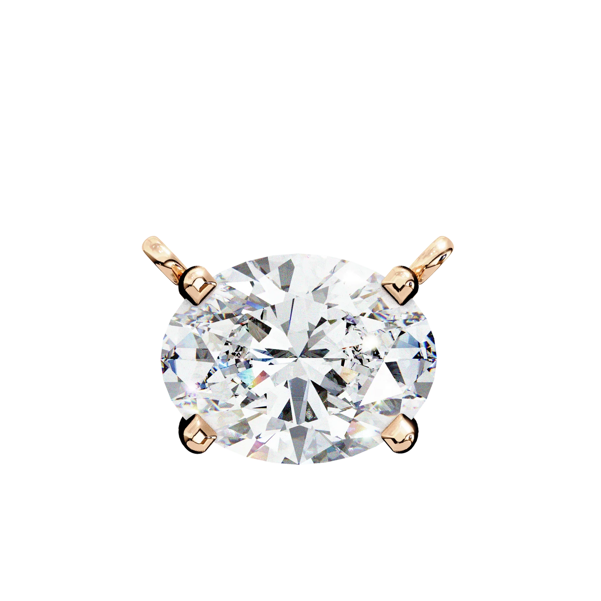 Elowen Oval Lab-Grown Diamond Necklace - Ophiratbf