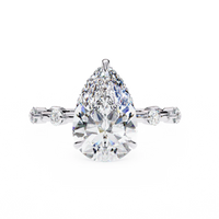 Celestial Crown Pear Lab Grown Diamond Ring - Ophiratbf