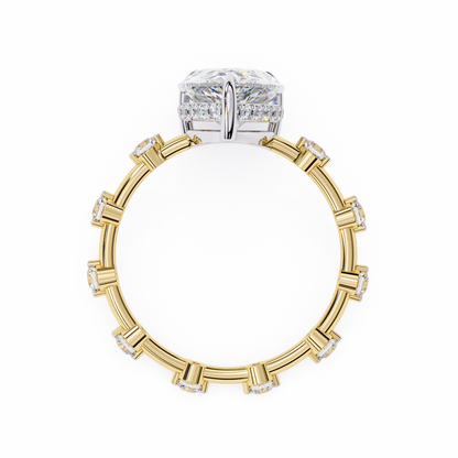 Celestial Crown Pear Lab Grown Diamond Ring