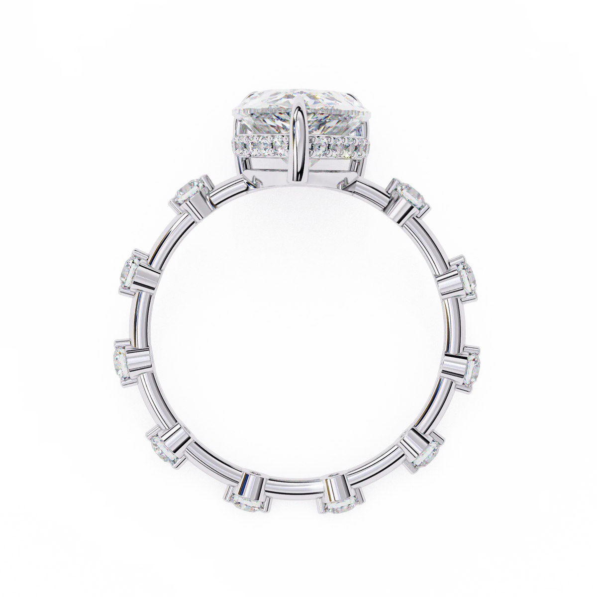 Celestial Crown Pear Lab Grown Diamond Ring - Ophiratbf