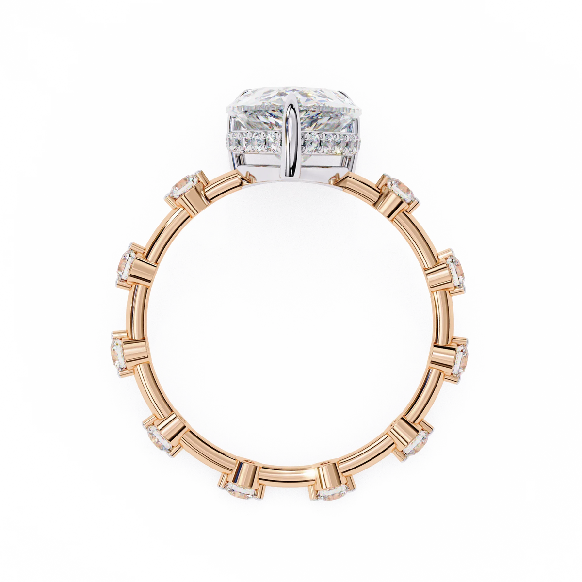 Celestial Crown Pear Lab Grown Diamond Ring - Ophiratbf