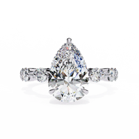 Starlit Pear Lab Grown Diamond Ring - Ophiratbf