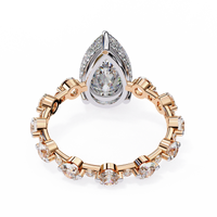 Starlit Pear Lab Grown Diamond Ring - Ophiratbf