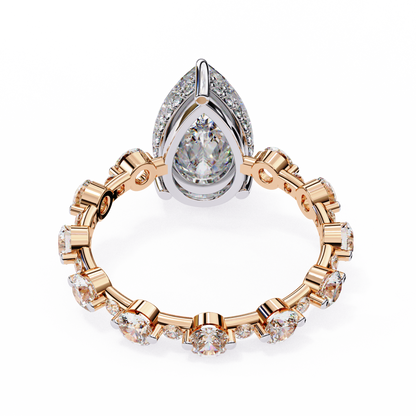 Starlit Pear Lab Grown Diamond Ring