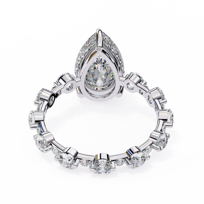 Starlit Pear Lab Grown Diamond Ring