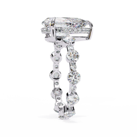 Starlit Pear Lab Grown Diamond Ring - Ophiratbf