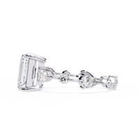 Gala Emerald Pear Lab Grown Diamond Ring - Ophiratbf