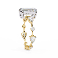 Gala Emerald Pear Lab Grown Diamond Ring - Ophiratbf