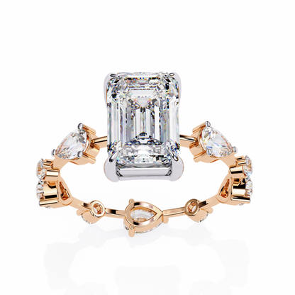 Gala Emerald Pear Lab Grown Diamond Ring