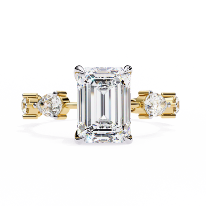 Gala Emerald Pear Lab Grown Diamond Ring