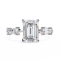 Gala Emerald Pear Lab Grown Diamond Ring - Ophiratbf