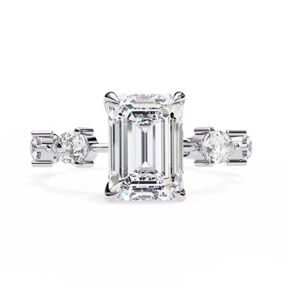 Gala Emerald Pear Lab Grown Diamond Ring