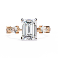 Gala Emerald Pear Lab Grown Diamond Ring - Ophiratbf