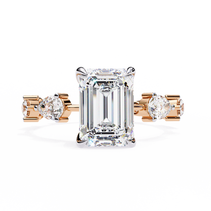 Gala Emerald Pear Lab Grown Diamond Ring