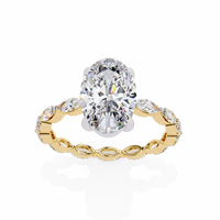 Elysian Marquise Oval Lab Grown Diamond Ring - Ophiratbf