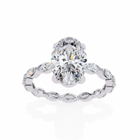 Elysian Marquise Oval Lab Grown Diamond Ring - Ophiratbf
