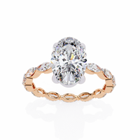 Elysian Marquise Oval Lab Grown Diamond Ring - Ophiratbf