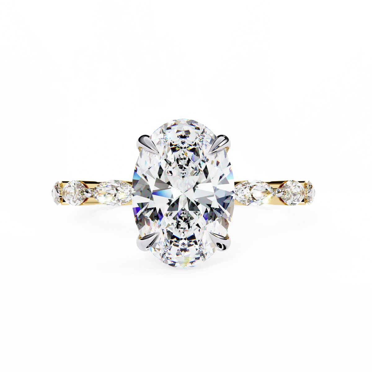 Elysian Marquise Oval Lab Grown Diamond Ring - Ophiratbf