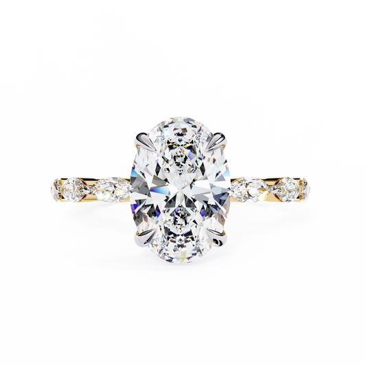 Elysian Marquise Oval Lab Grown Diamond Ring