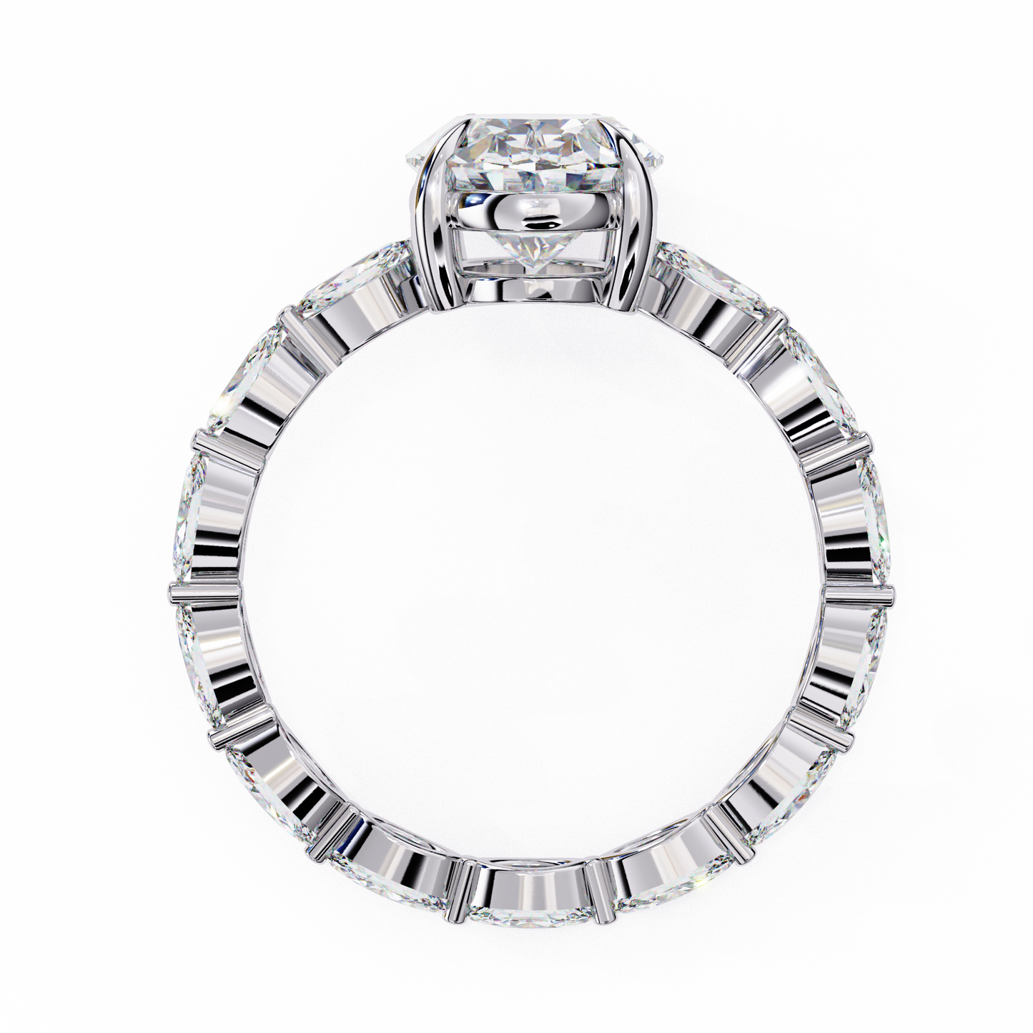 elysian marquise oval lab grown diamond ring