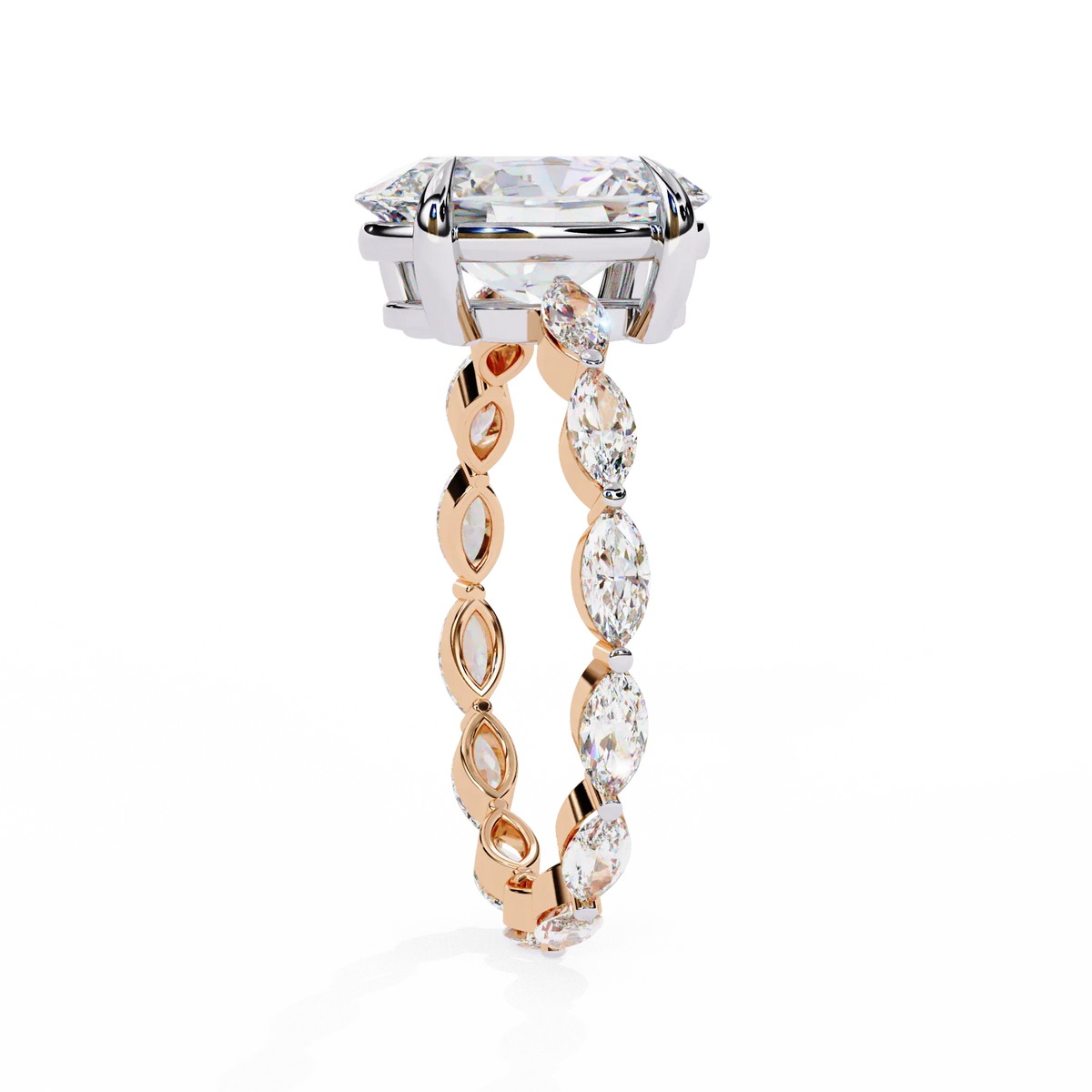 Elysian Marquise Oval Lab Grown Diamond Ring - Ophiratbf