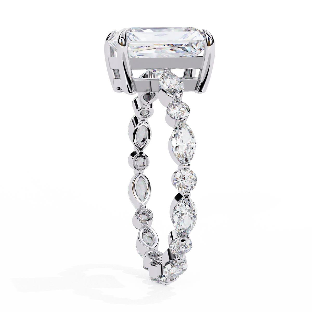 Luxe Prism Radiant Lab Grown Diamond Ring - Ophiratbf