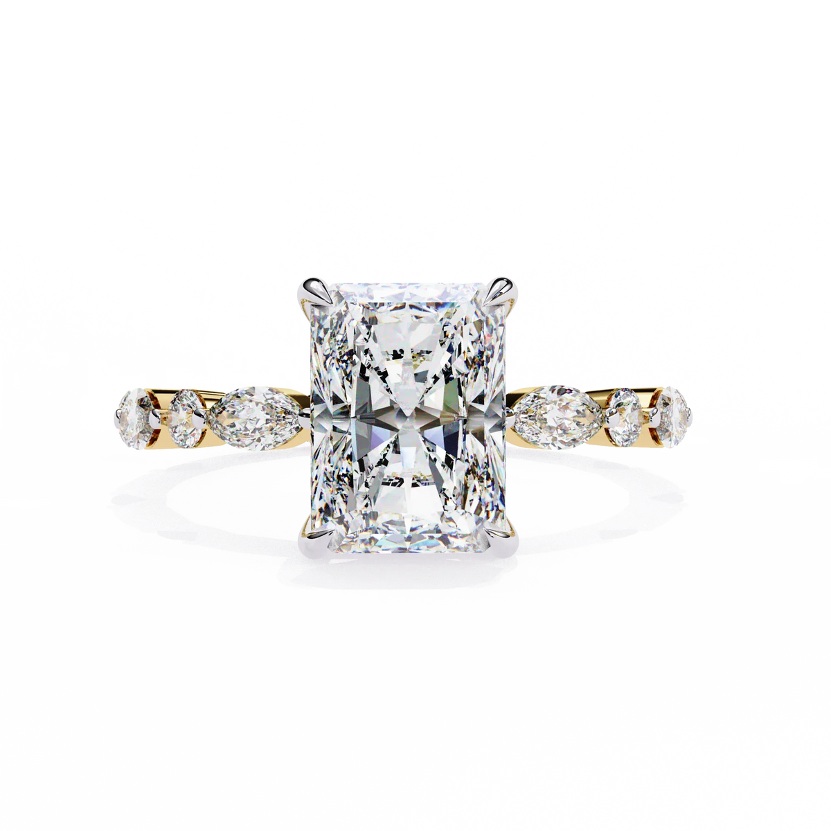 Luxe Prism Radiant Lab Grown Diamond Ring - Ophiratbf