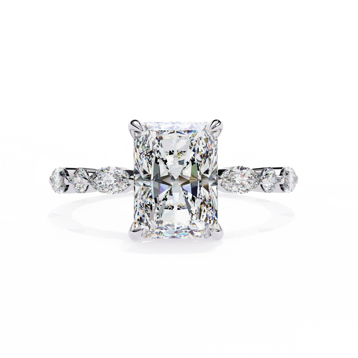 Luxe Prism Radiant Lab Grown Diamond Ring - Ophiratbf