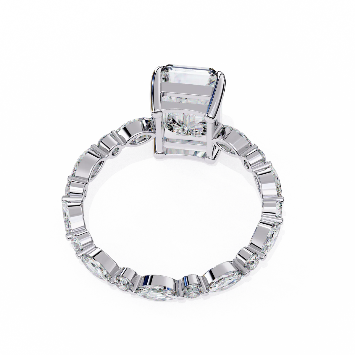 Luxe Prism Radiant Lab Grown Diamond Ring - Ophiratbf