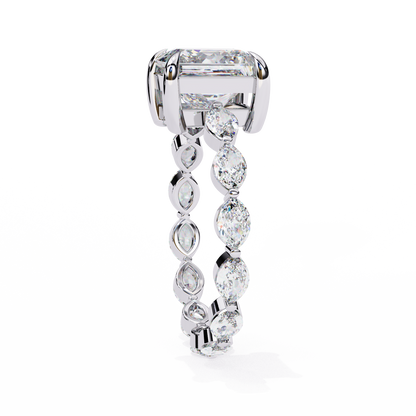 Regal Marquise Princess Lab Grown Diamond Ring