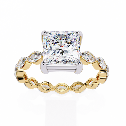 Regal Marquise Princess Lab Grown Diamond Ring