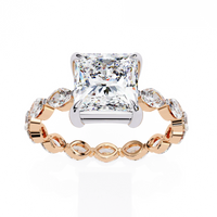 Regal Marquise Princess Lab Grown Diamond Ring - Ophiratbf